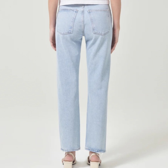 NWT AGOLDE 90's Pinch Waist High Rise Straight Jeans in Focus - Picture 5 of 6